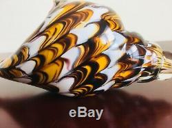 MURANO ART GLASS CONCH SHELL HAND BLOWN ITALY Multicolor