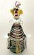 MURANO ART GLASS Italian CLOWN Hand-Blown Decanter, Gold Fleck, 11H, C1964