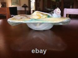 MURANO AVEM GLASS BOWL TUTTI-FRUTTI Circa 1960