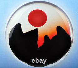 MURANO Art Glass Blue Landscape Disc/Sculpture by Formia Italy Hand Blown New