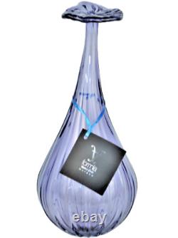 MURANO Art Glass Lavender Fiorellini Vase by FORMIA Italy Hand Blown New