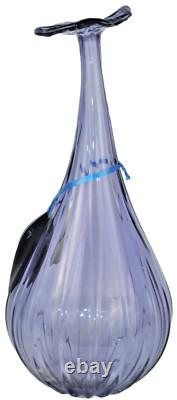 MURANO Art Glass Lavender Fiorellini Vase by FORMIA Italy Hand Blown New