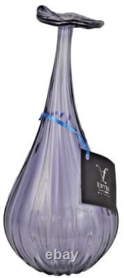 MURANO Art Glass Lavender Fiorellini Vase by FORMIA Italy Hand Blown New