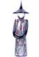 MURANO Art Glass Standing Chinese Figurine by Formia Millefiori Hand Blown New