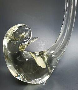 MURANO Hand Blown Art Glass BIRD EXAGGURATED PLUME AVAIN ITALY 12 MCM EUC