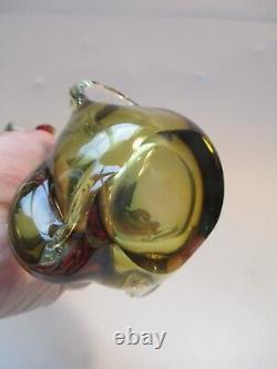 MURANO Italy Art Glass Figure Dog Multicolor Hand Blown Glass C73