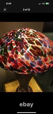 MURANO MILLEFIORI HAND BLOWN ART GLASS LAMP By FRATELI
