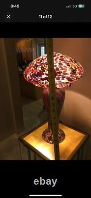MURANO MILLEFIORI HAND BLOWN ART GLASS LAMP By FRATELI