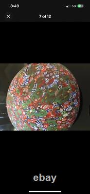 MURANO MILLEFIORI HAND BLOWN ART GLASS LAMP By FRATELI