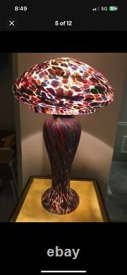MURANO MILLEFIORI HAND BLOWN ART GLASS LAMP By FRATELI