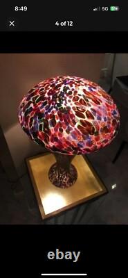 MURANO MILLEFIORI HAND BLOWN ART GLASS LAMP By FRATELI