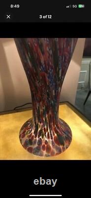 MURANO MILLEFIORI HAND BLOWN ART GLASS LAMP By FRATELI