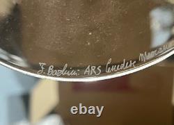 MURANO Pitcher Hand Blown Clear & Cranberry Glass Signed By ALFREDO BARBINI