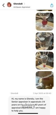 MURANO Pitcher Hand Blown Clear & Cranberry Glass Signed By ALFREDO BARBINI