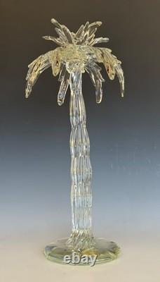 Marked Icet Arte Murano Hand Blown Glass Palm Tree Sculpture