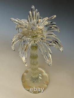 Marked Icet Arte Murano Hand Blown Glass Palm Tree Sculpture