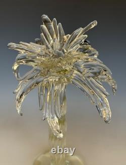 Marked Icet Arte Murano Hand Blown Glass Palm Tree Sculpture