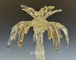 Marked Icet Arte Murano Hand Blown Glass Palm Tree Sculpture