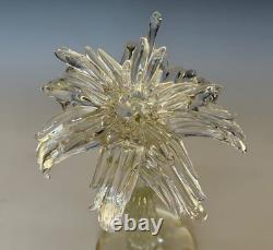 Marked Icet Arte Murano Hand Blown Glass Palm Tree Sculpture