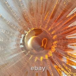 Massive Hand-Blown Art Glass Bowl 17 Murano-Style Orange Green Centerpiece
