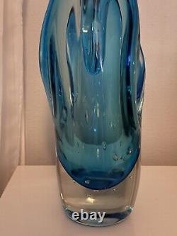 Mid 20th Century Murano Art Glass Vase With Controlled Bubbles