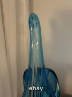 Mid 20th Century Murano Art Glass Vase With Controlled Bubbles