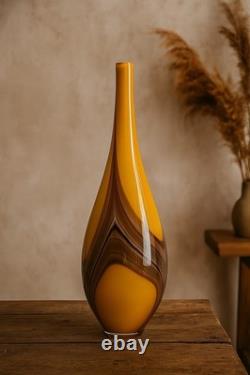 Mid 20th Century Vintage Italian Murano Hand Blown Glass Vase