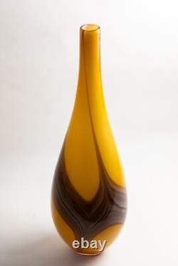 Mid 20th Century Vintage Italian Murano Hand Blown Glass Vase