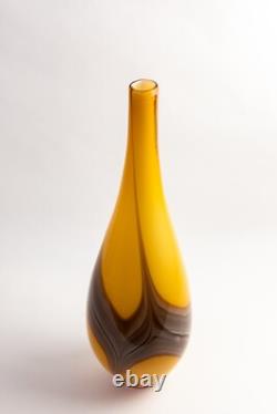 Mid 20th Century Vintage Italian Murano Hand Blown Glass Vase