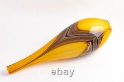 Mid 20th Century Vintage Italian Murano Hand Blown Glass Vase