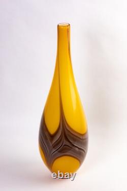 Mid 20th Century Vintage Italian Murano Hand Blown Glass Vase