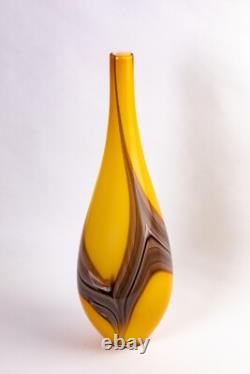 Mid 20th Century Vintage Italian Murano Hand Blown Glass Vase