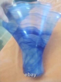 Mid Century Hand-Blown Large Handkerchief Murano Vase