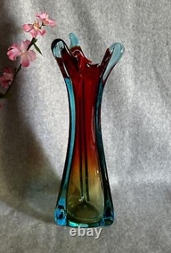 Mid-Century Italian Murano Glass Hand Blown Vase 12