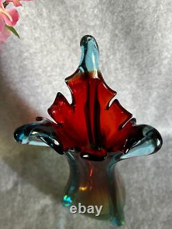 Mid-Century Italian Murano Glass Hand Blown Vase 12