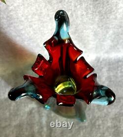 Mid-Century Italian Murano Glass Hand Blown Vase 12