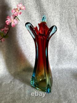 Mid-Century Italian Murano Glass Hand Blown Vase 12