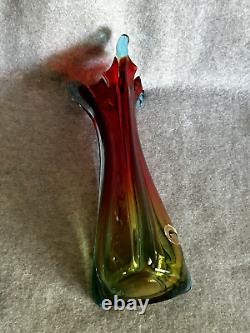 Mid-Century Italian Murano Glass Hand Blown Vase 12