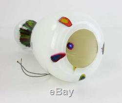 Mid Century Modern Anzolo Fuga Murano Hand Blown Glass Hanging Pendant Lamp 1956