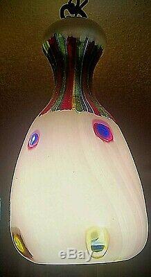 Mid Century Modern Anzolo Fuga Murano Hand Blown Glass Hanging Pendant Lamp 1956