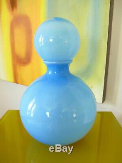 Mid-Century Modern Hand Blown Art Glass Decanter Vase Carlo Moretti Murano Italy