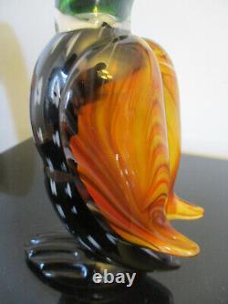 Mid Century Modern Murano Blown Art Glass Duck Bird Sculpture Statue Figurine