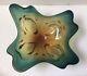 Mid Century Modern Murano Hand Blown Art Glass Bowl For Coffee Table Decoration