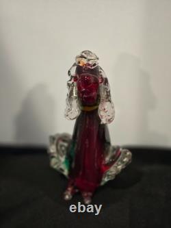 Mid-Century Vintage Hand Blown Murano Glass Art Poodle-IT GLOWS