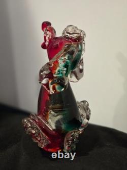Mid-Century Vintage Hand Blown Murano Glass Art Poodle-IT GLOWS