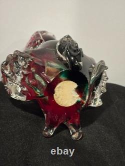 Mid-Century Vintage Hand Blown Murano Glass Art Poodle-IT GLOWS