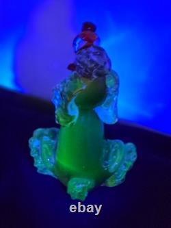 Mid-Century Vintage Hand Blown Murano Glass Art Poodle-IT GLOWS