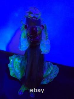 Mid-Century Vintage Hand Blown Murano Glass Art Poodle-IT GLOWS