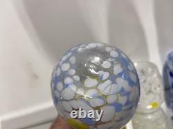 Mix 4 Murano Millefiori Murrinas Vitrum Drinking Art Glasses Hand Blown Italy 3