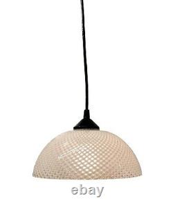 Modern Hand Blown Vetri Murano Glass Shade Pendant Light